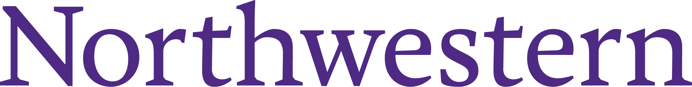 Northwestern University logo, 2015