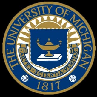 University of Michigan logo, 1895–2012