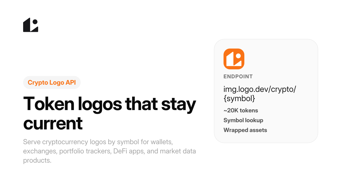 Crypto Logo API: Token & Coin Logos - Logo.dev