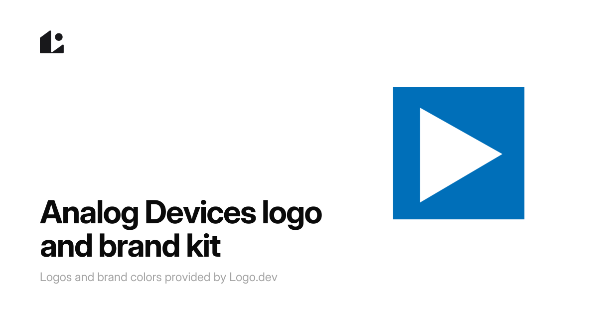 Analog Devices Logo & Brand Kit - Logo.dev