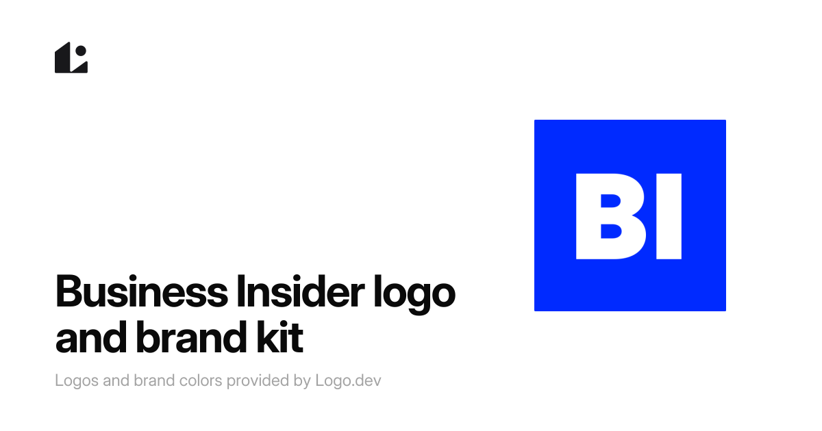 Business Insider Logo & Brand Kit - Logo.dev