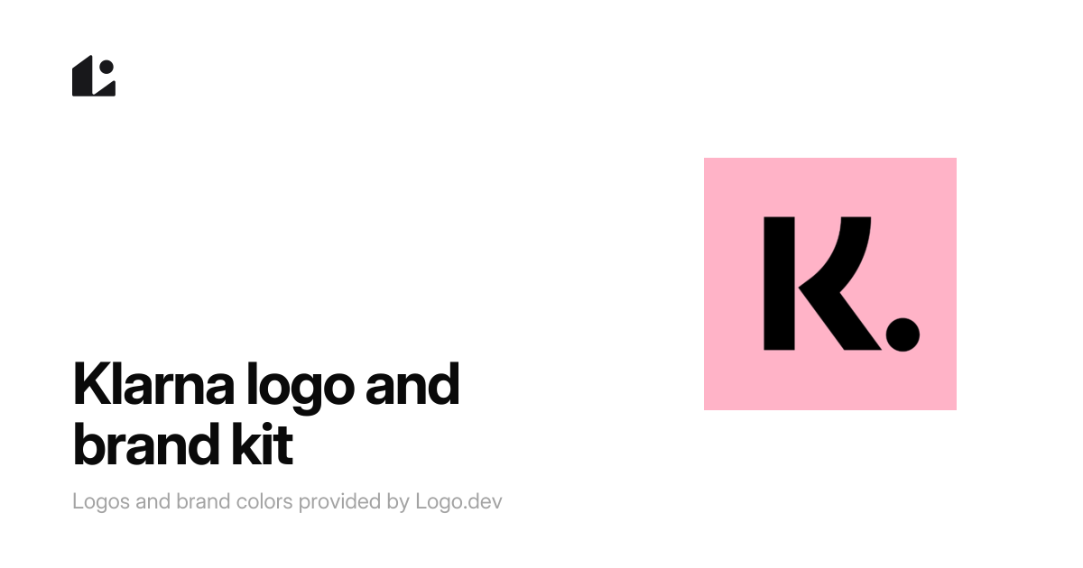 Klarna Logo & Brand Kit - SVG, PNG, Vector - Logo.dev