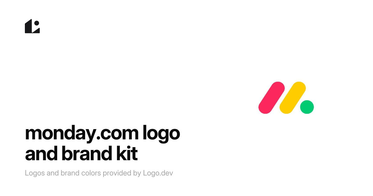 Monday Logo & Brand Kit - SVG, PNG, Vector - Logo.dev
