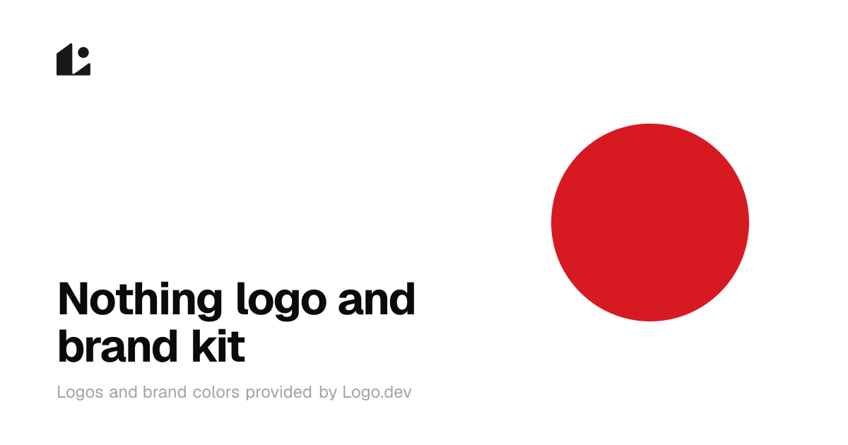 Nothing Logo & Brand Kit - SVG, PNG, Vector - Logo.dev