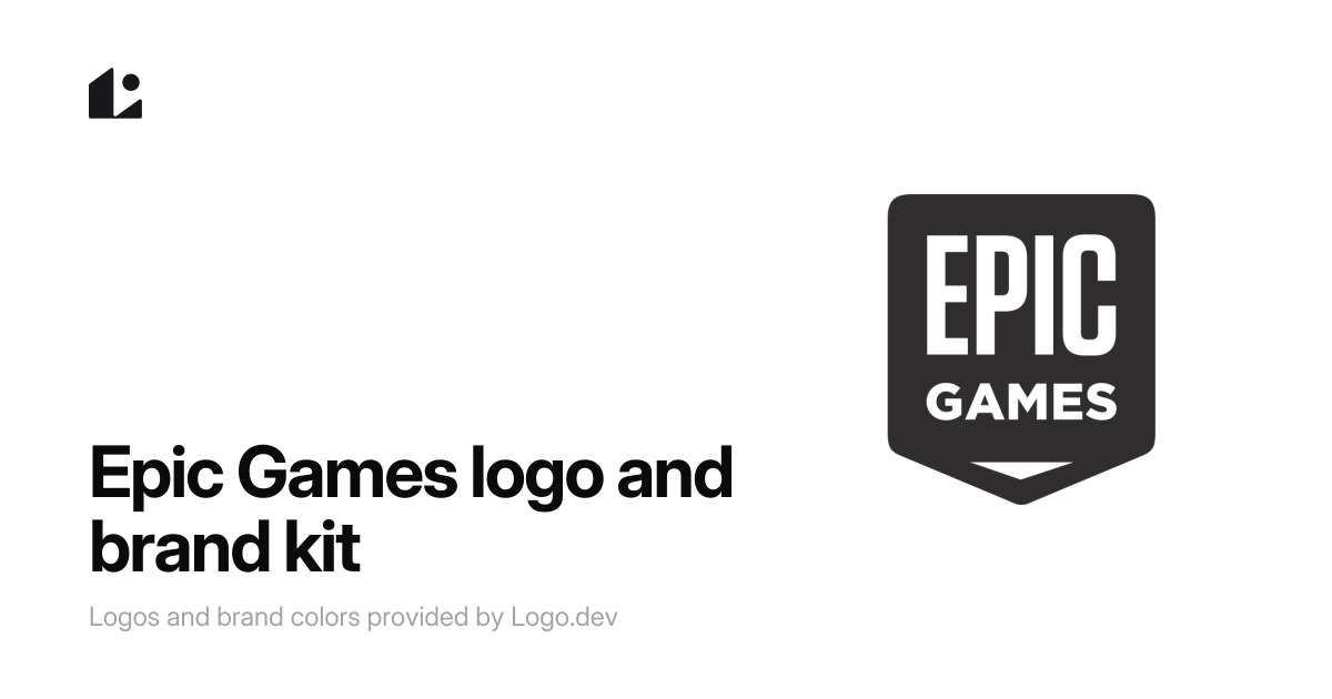 Epic Games Logo & Brand Kit - SVG, PNG, Vector - Logo.dev