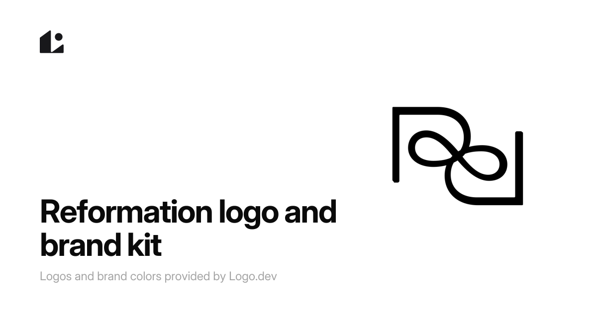 Reformation Logo & Brand Kit - SVG, PNG, Vector - Logo.dev