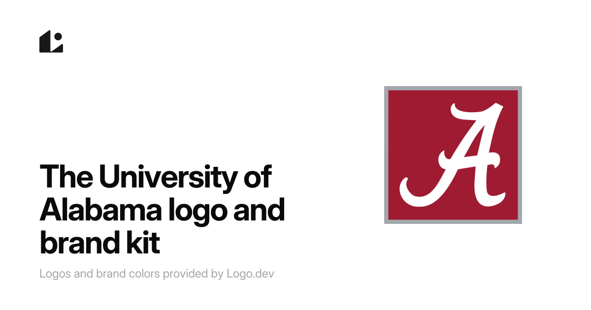 The University of Alabama Logo & Brand Kit - Logo.dev